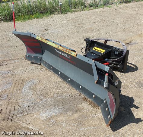 used skid steer snow pusher|used snowsport plow for sale.